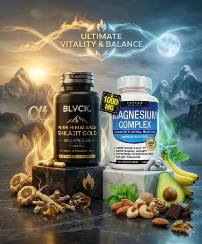 ⚡ Combo Vitalidad Total: Magnesio Complex + Shilajit